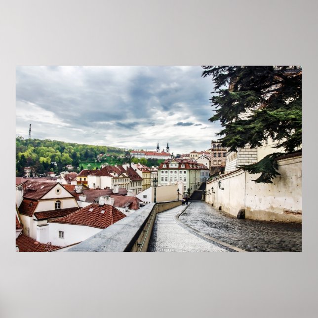 Poster Rua em Praga centro (Frente)