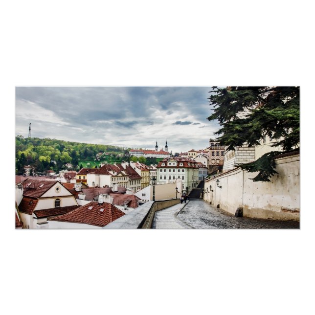 Póster Rua em Praga centro (Frente)