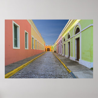 Póster Rua em San Juan, Porto Rico