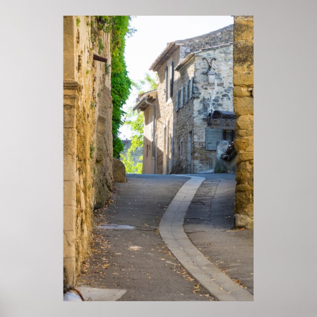 Póster Rua Estreita Vazia, França (Frente)