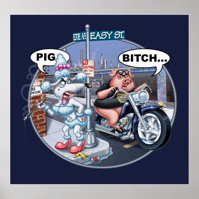 Póster Rua fácil. (Frente)