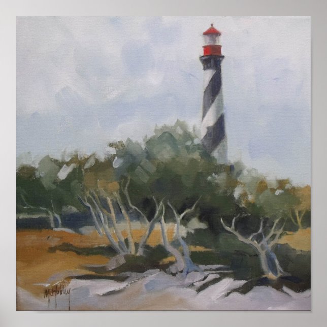 Poster Rua, Farol de Augustine (Frente)