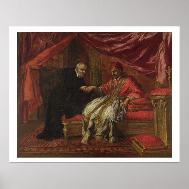 Poster Rua Filippo Neri Curing Pope Clemente VIII (Frente)