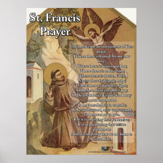 Póster Rua. Francis Prayer