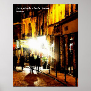 Póster Rua Galande, Paris France