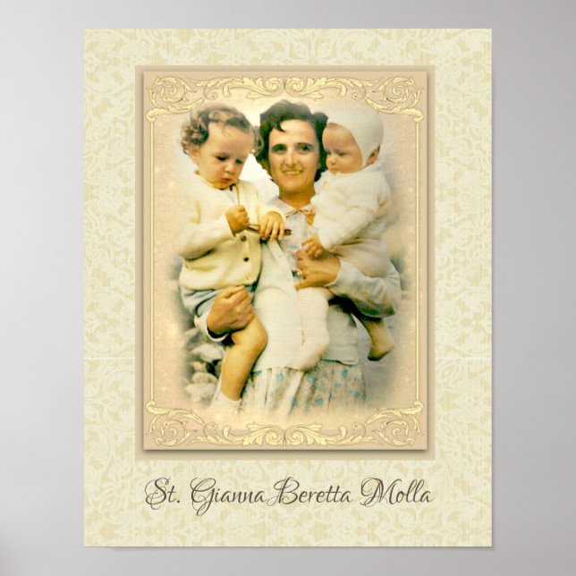 Poster Rua: Gianna Beretta Molla Mãe Católica (Frente)
