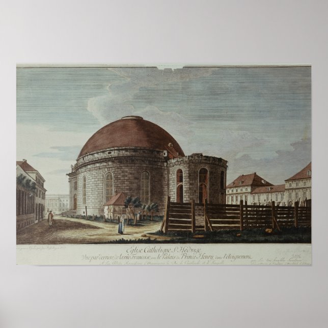 Poster Rua. Hedwig, Catedral, Berlim (Frente)