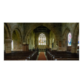 Póster Rua. Igreja de Maria, Leake North Yorkshire Herita