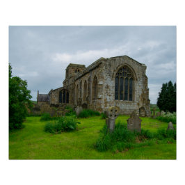Póster Rua. Igreja de Maria, Leake North Yorkshire Herita