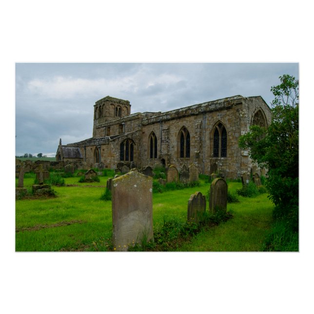 Póster Rua. Igreja de Maria, Leake North Yorkshire Herita (Frente)