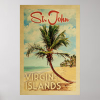 Rua John Palm Tree Viagens vintage