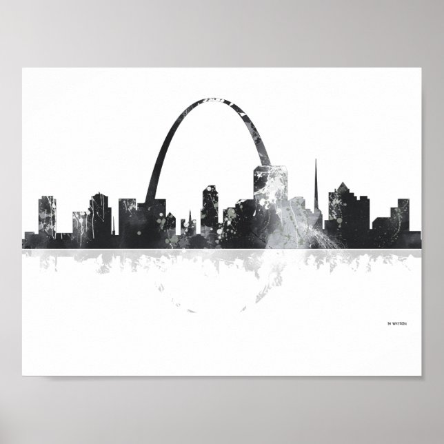 POSTER RUA LOUIS, MISSOURI SKYLINE (Frente)