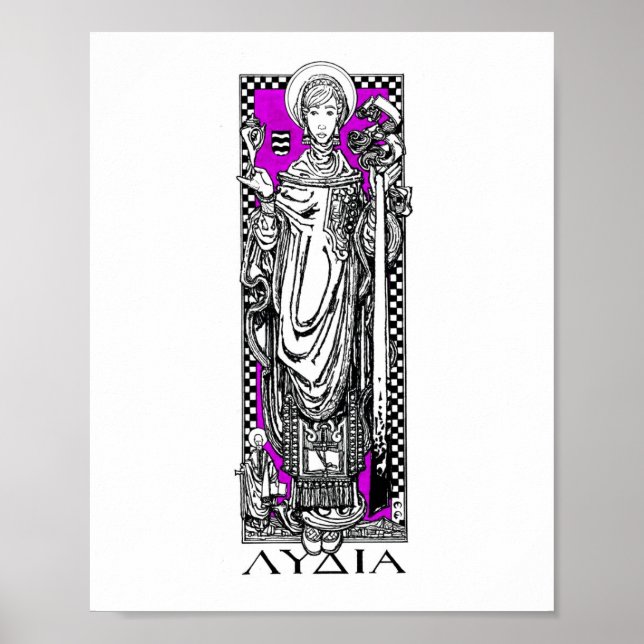 Poster Rua. Lydia Purpuraria (Frente)