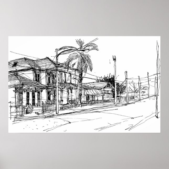 Póster Rua Magazine, Nova Orleans (Frente)