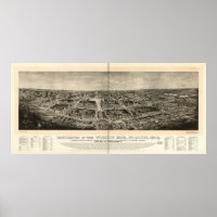 Rua. Mapa Panorâmico Anterior da Feira Mundial de