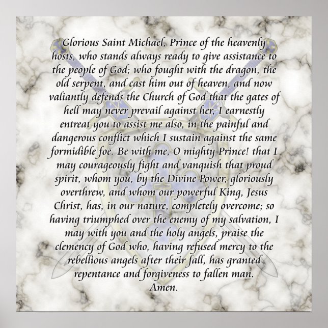 Póster Rua Michael - Espadas e escudo (Frente)