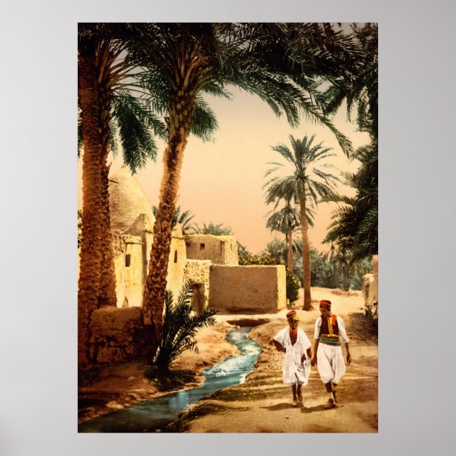 Póster Rua na antiga cidade, II, Biskra, Argélia (Frente)