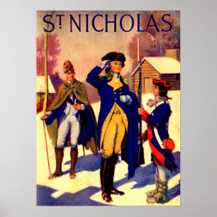 Poster Rua. Nicholas fevereiro de 1929 George Washington
