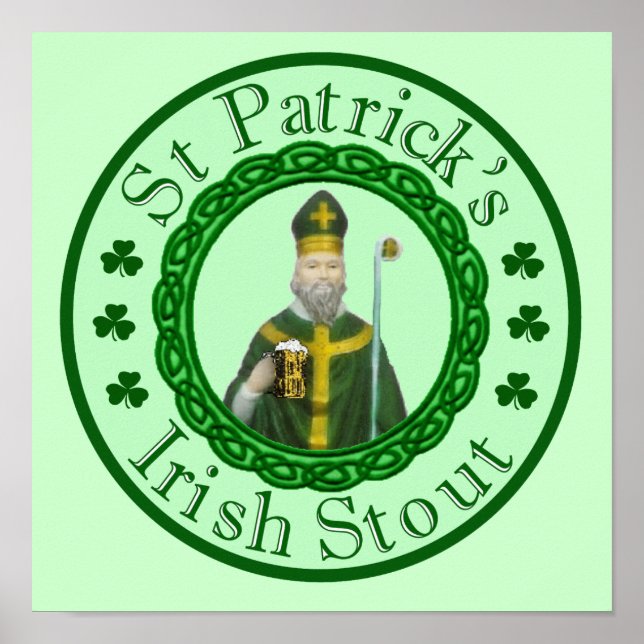 Póster Rua, o Stout Irlandês do Patrick (Frente)