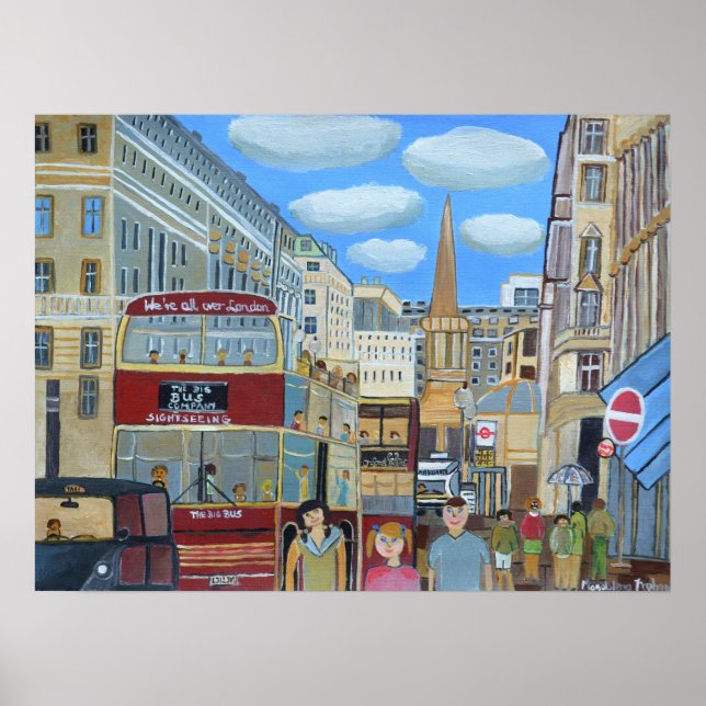 Poster Rua Oxford Londres  (Frente)