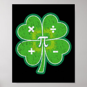 Poster Rua Pattys Pi Day Dia de São Patrício Shamrock Mãe