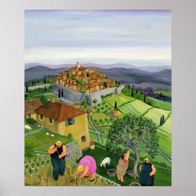 Póster Rua, Paul de Vence. (Frente)