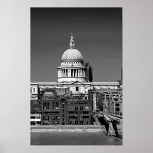 Poster Rua Paulista Catedral de Londres Inglaterra Reino