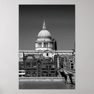Poster Rua Paulista Catedral de Londres Inglaterra Reino