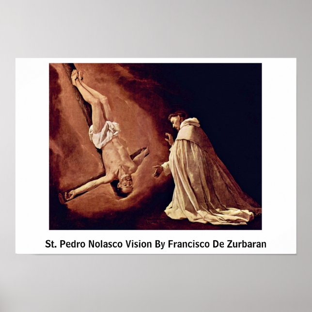 Póster Rua Pedro Nolasco Visão De Francisco De Zurbaran (Frente)