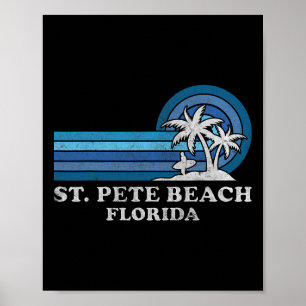 Poster Rua Pete Beach Flórida Família Vintage Vacat