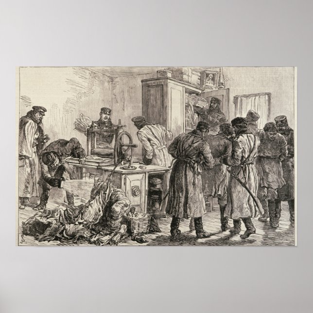 Póster Rua. Polícia de Petersburgo (Frente)