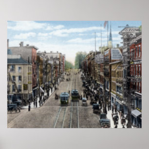 Póster Rua principal de Bangor Maine