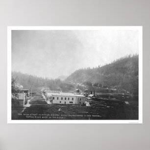 Póster Rua principal em Chitina, Alaska 1916