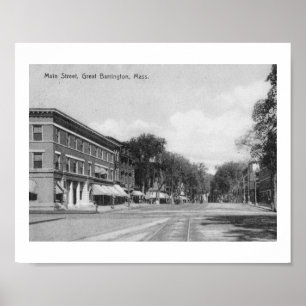 Poster Rua principal, Excelente Barrington, Massachusetts