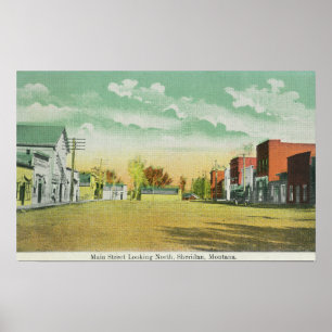 Póster Rua principal que olha NorthSheridan, TA