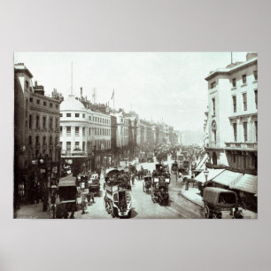 Póster Rua regente, Londres c.1900