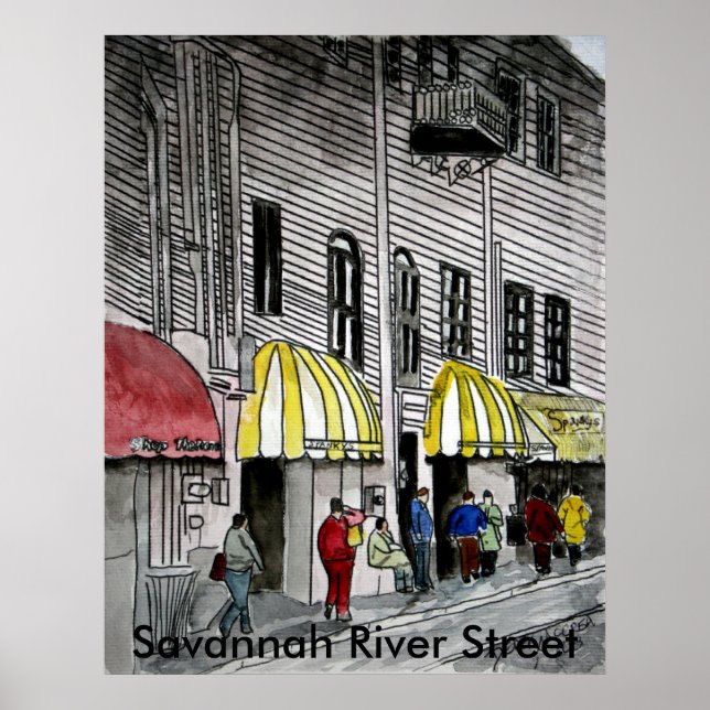 Poster Rua Savannah River 4 (Frente)
