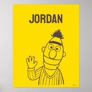 Poster Rua Sésamo   Bert Bright   Adicione seu nome