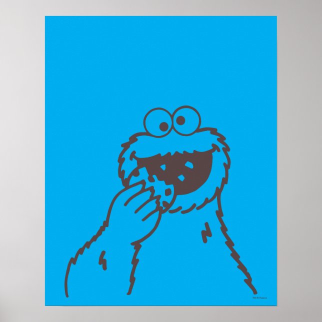Poster Rua Sésamo | Brilho Monstro de Cookie (Frente)