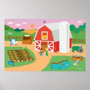 Poster Rua Sésamo Cena de Fazenda