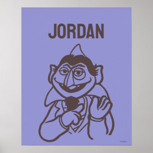 Poster Rua Sésamo   Contagem von Count   Adicione seu nom