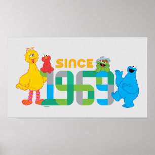 Poster Rua Sésamo Desde 1969