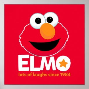 Poster Rua Sésamo Elmo Muitas filhas desde 1984