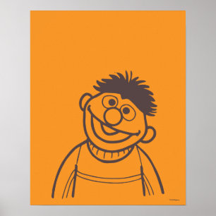 Poster Rua Sésamo Ernie Bright
