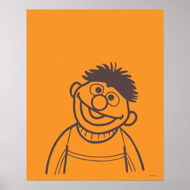 Poster Rua Sésamo | Ernie Bright (Frente)
