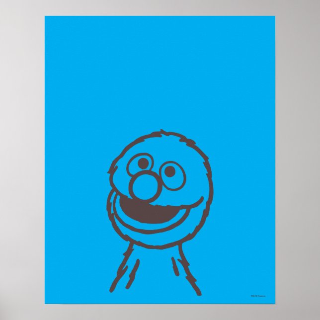 Poster Rua Sésamo | Grover Bright (Frente)