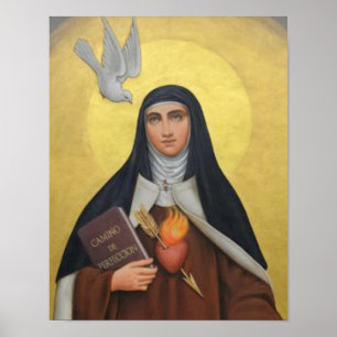 Poster Rua: Teresa de Avila Carmelite Santo