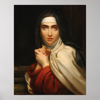 Poster Rua Teresa de Avila Santo católica Therese Gerard