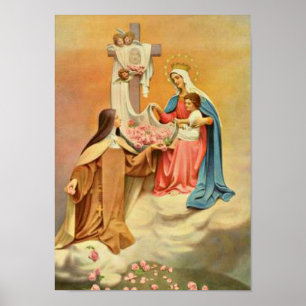 Poster Rua. Therese of Lisieux Little Flower of Jesus Mar