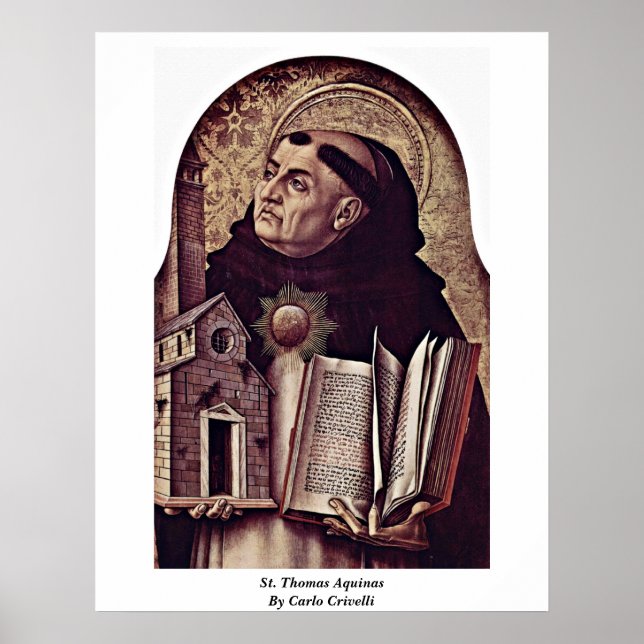 Póster Rua Thomas Aquinas De Carlo Crivelli (Frente)
